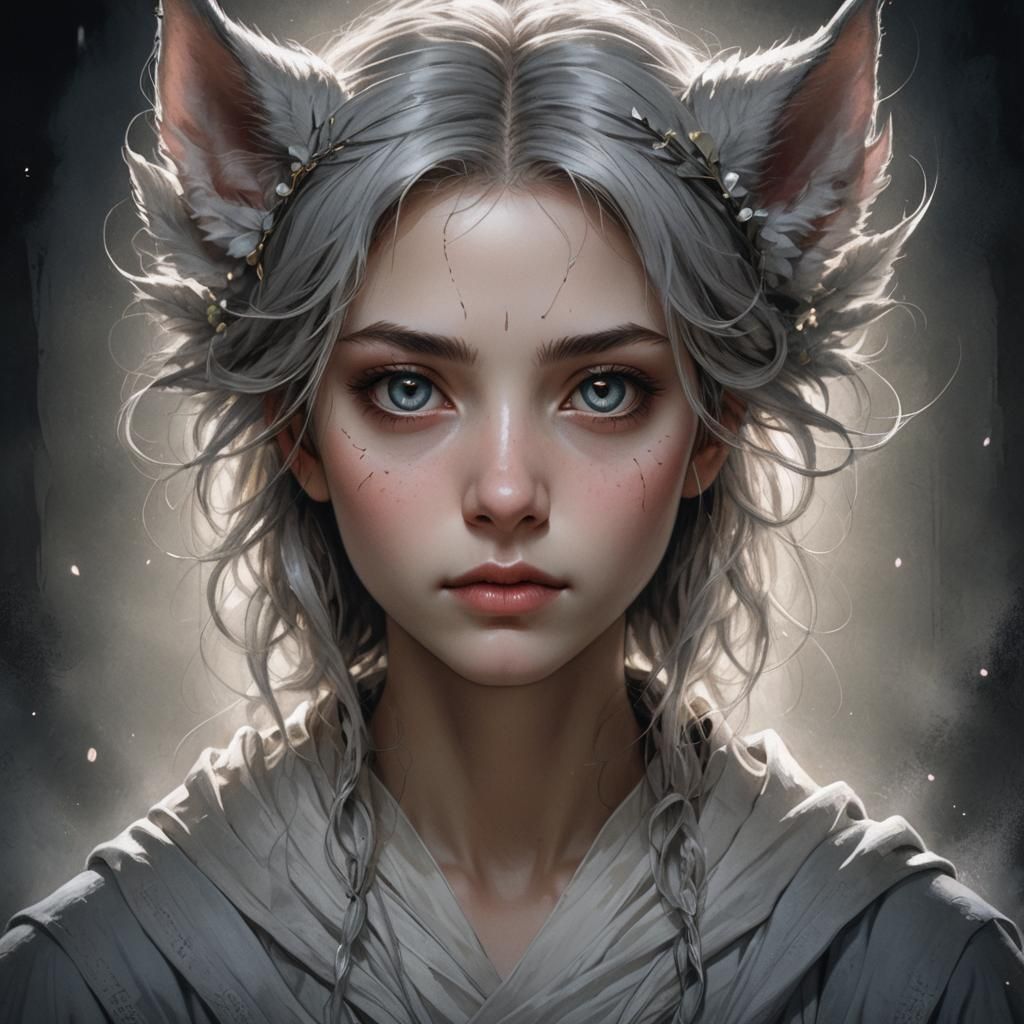 Ethereal Portrait of Toto in Dark Fantasy Style
