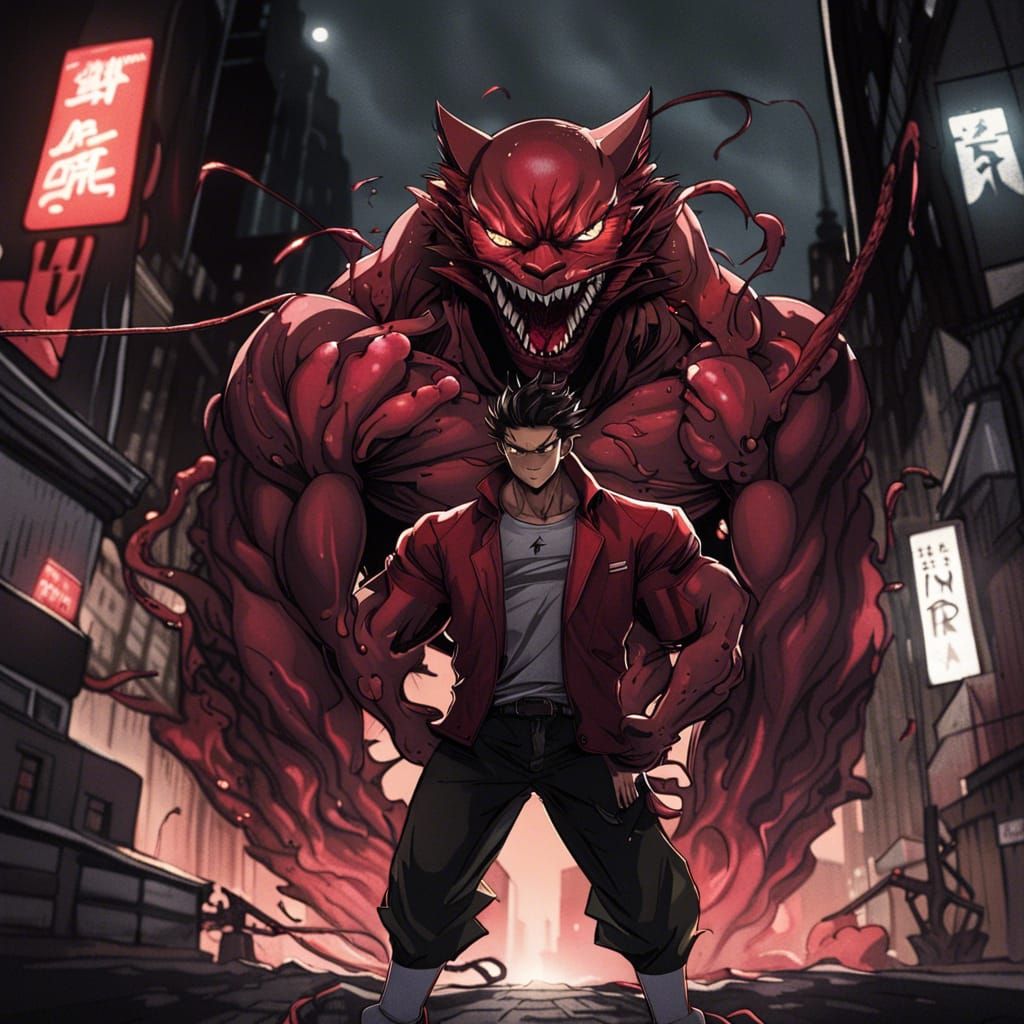 Anthropomorphic Cat in Comic Book Style