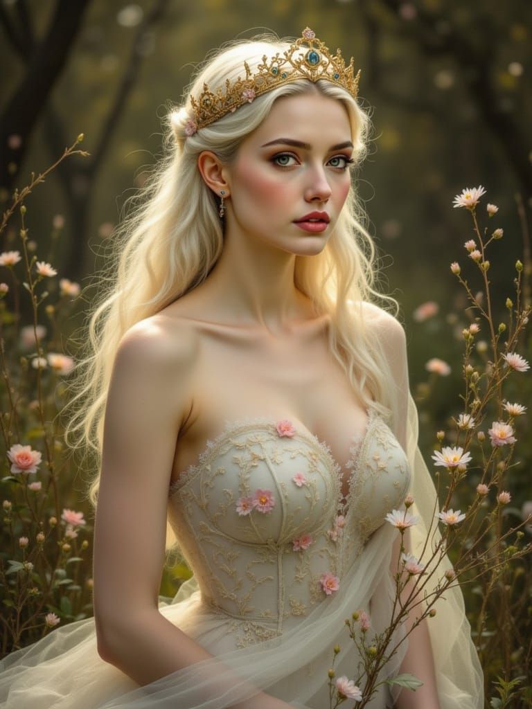 Elven Princess in Twilight: A Romantic Portrait