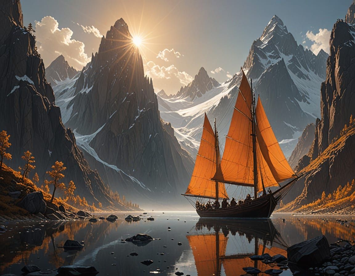 Epic Dark Fantasy World of Eirda with Crystal Mountains