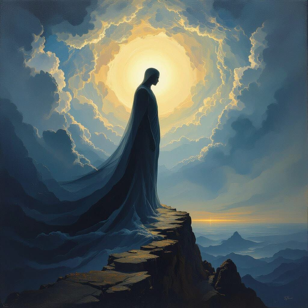 Philosophical Painting of Human Duality