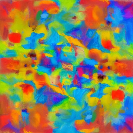Abstract Art with Complementary Colors