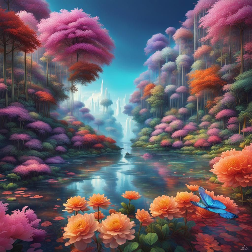 Flawless Digital Paradise Crafted in Computer Language