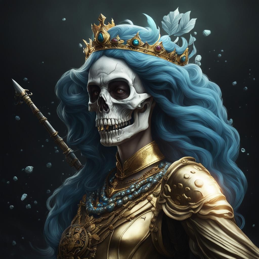 Death Crowned: A Surreal Hyperrealistic Matte Painting