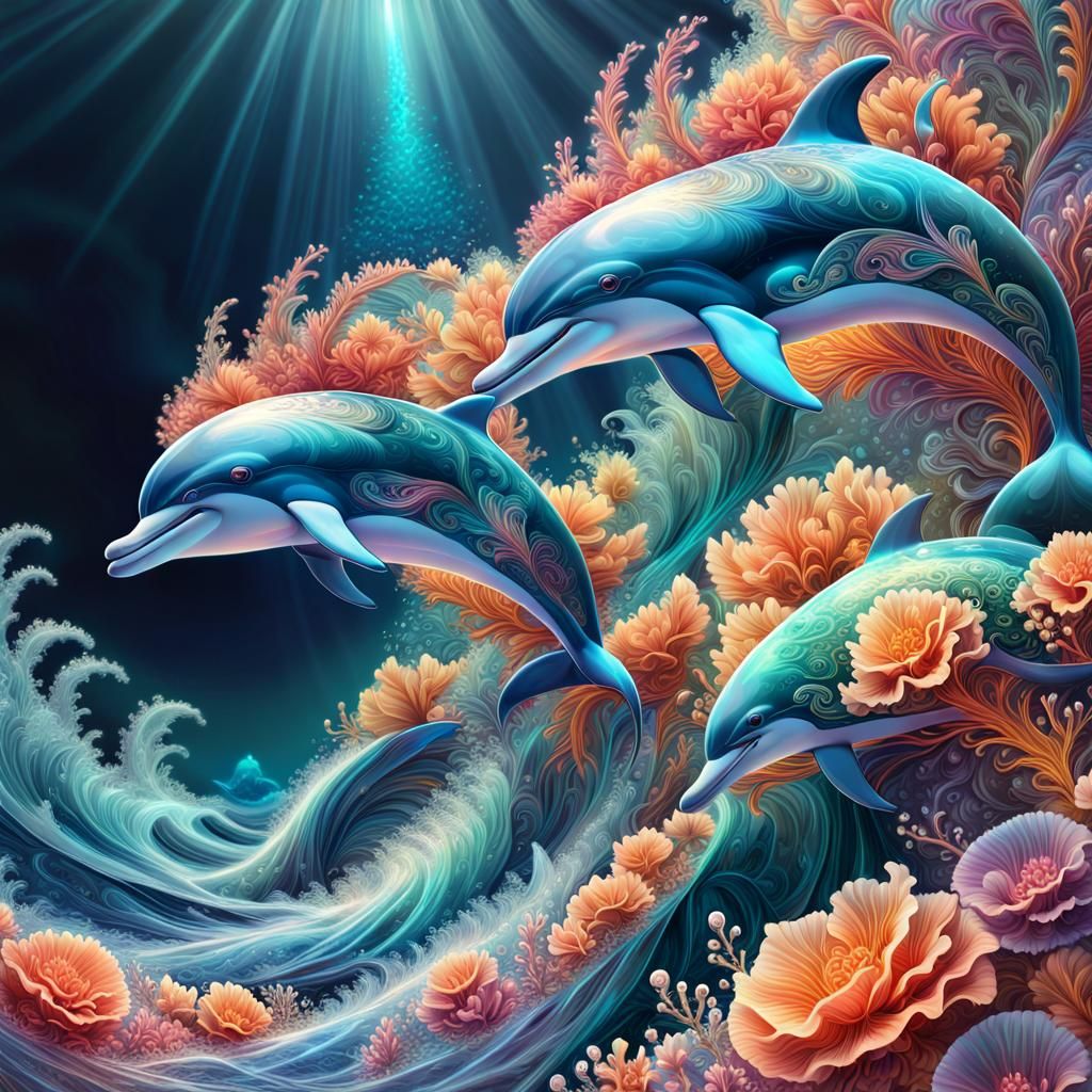 Magical Dolphin Tapestry🐬