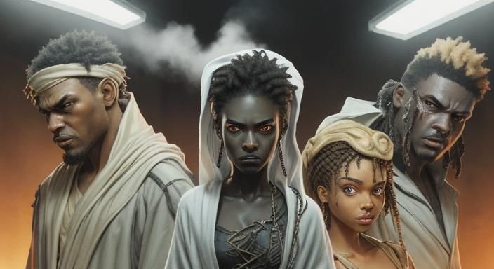 Brothers Freeman in a Cult Scene: Satirical Animation