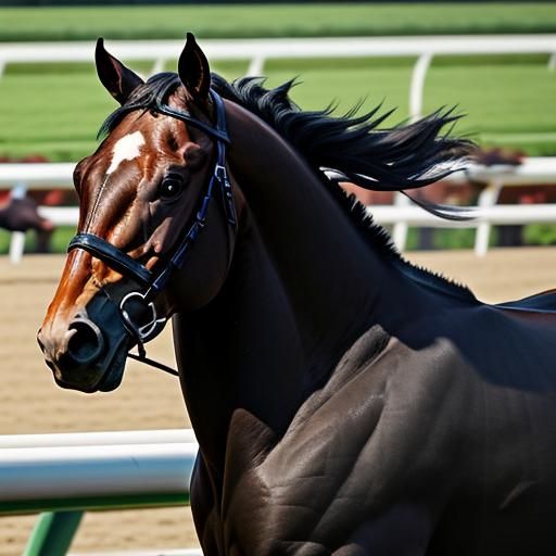 Stewball Racehorse in Sharp Focus