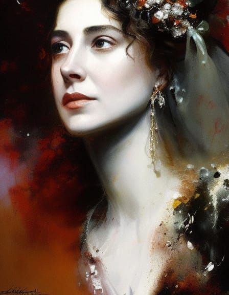 Desdemona Portrait in Victorian Speedpaint Style