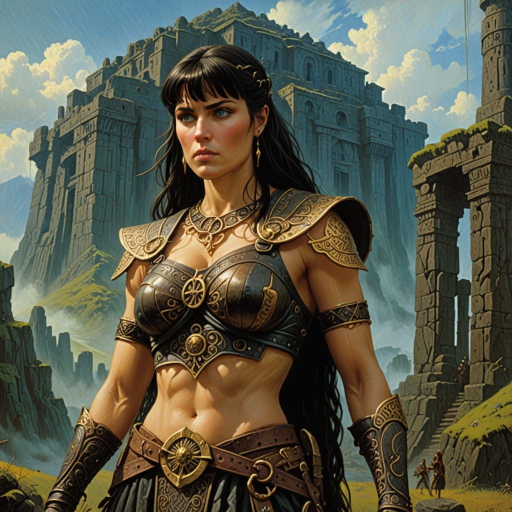 Surreal Ziggurat Landscape Inspired by Beksiński's Artistic ...