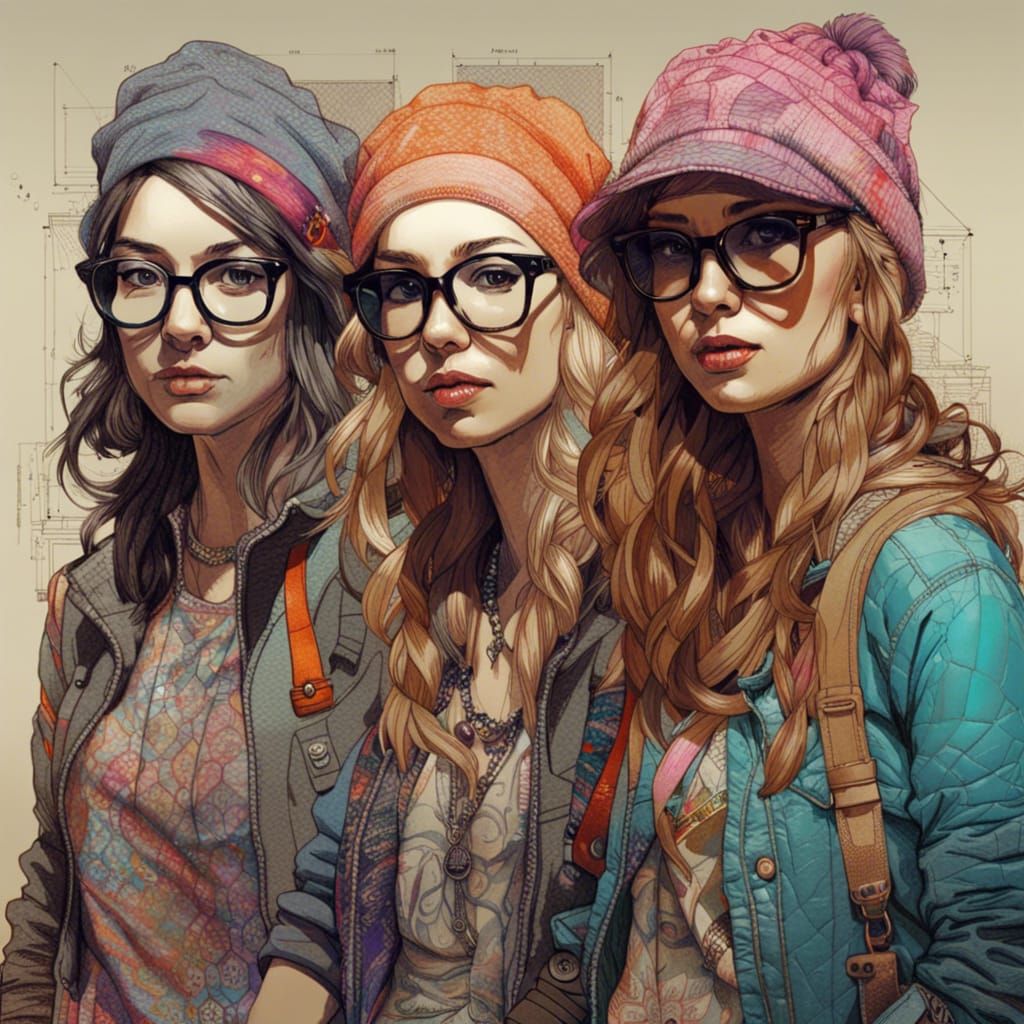 Female Hipsters