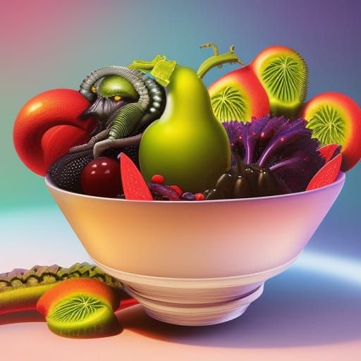 Alien Fruit Bowl