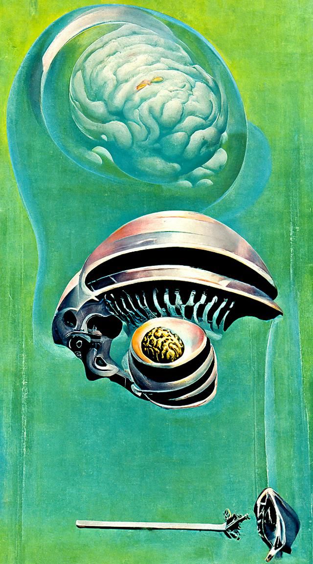 Mechanical Brains of Saturn: Vintage Sci-Fi Art