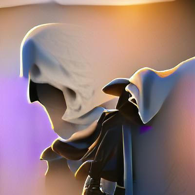 Eerie 3D Render of the Grim Reaper