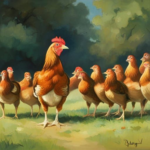 AI Image of a Hen