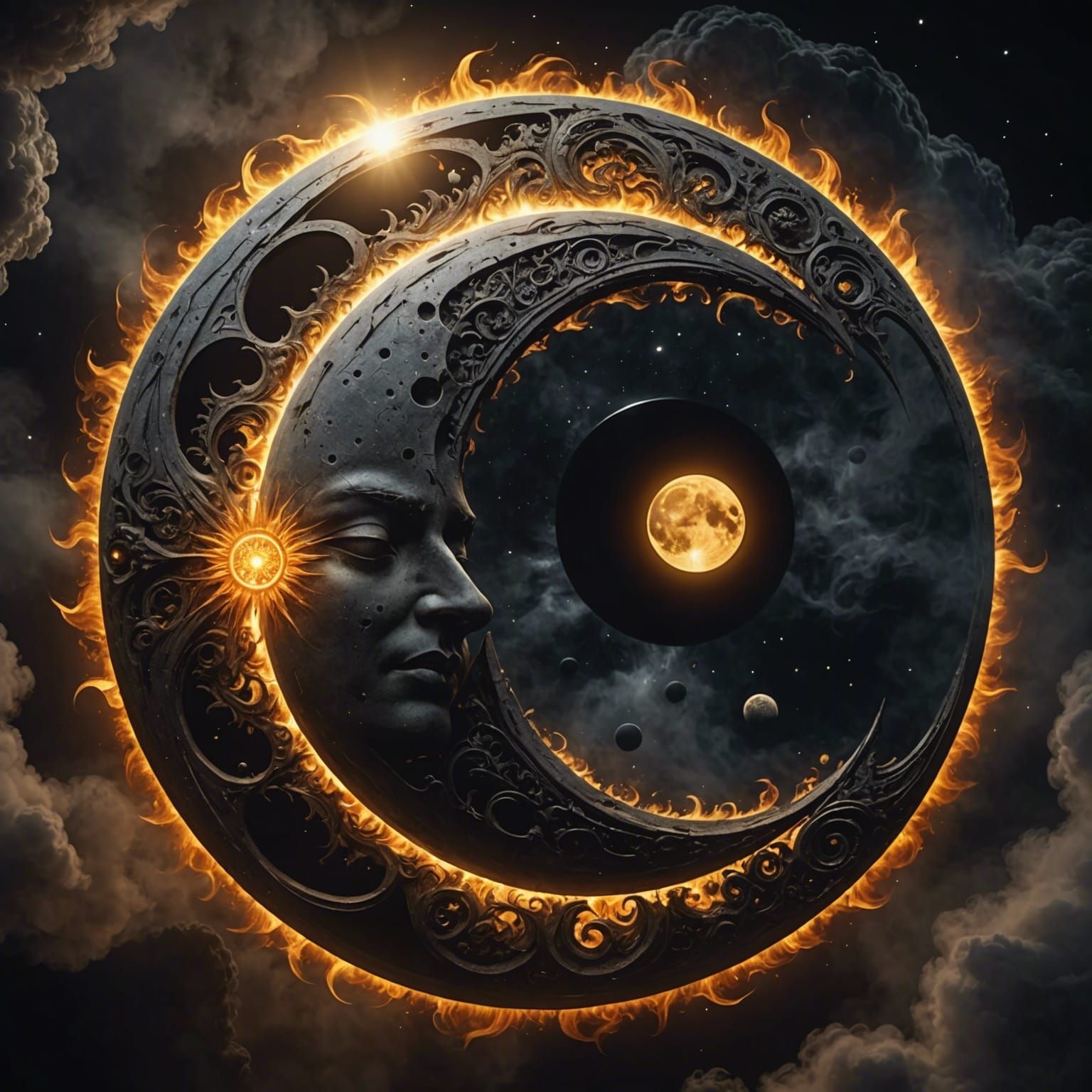 Duality of moon and sun