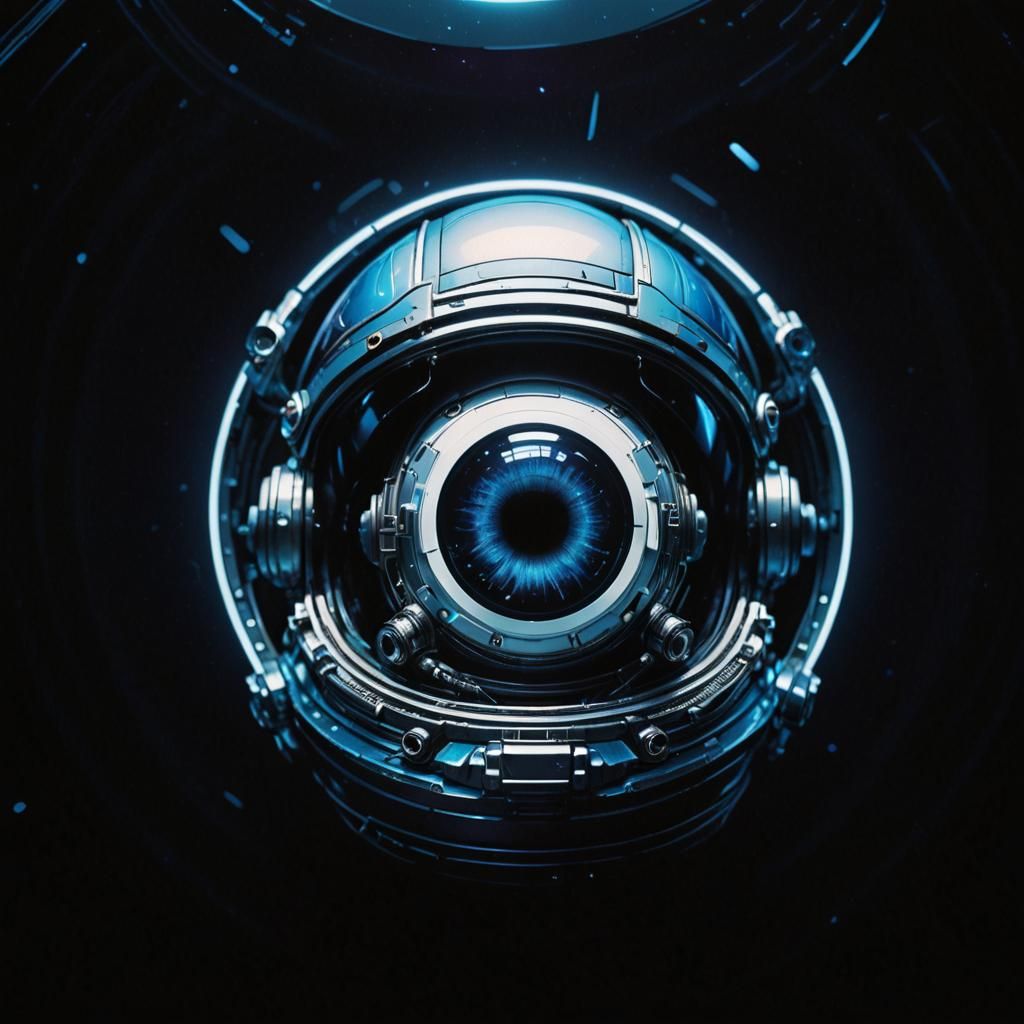 Astronaut Eye in Sci-Fi Space Art