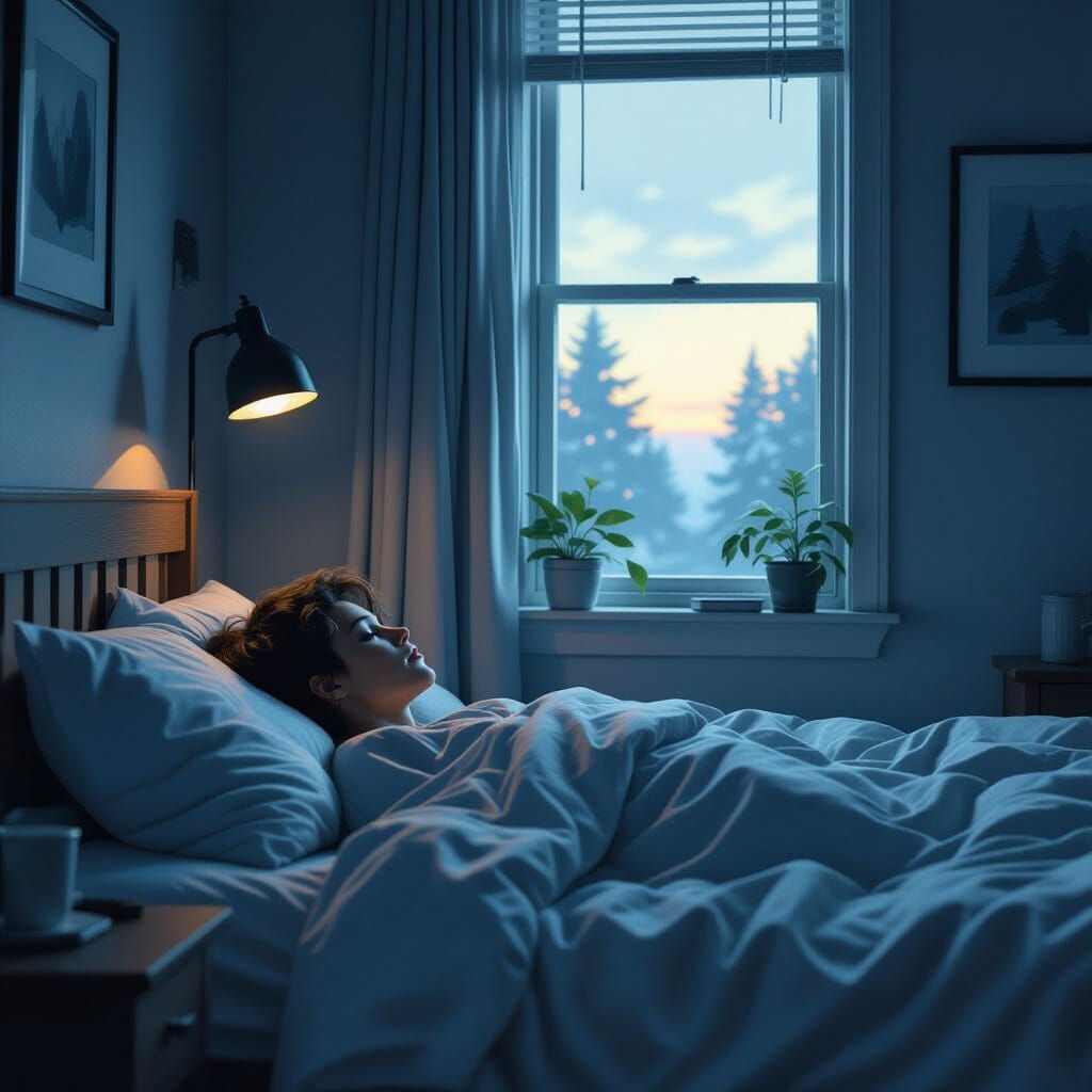 Early Morning Awakening in Cinematic Style