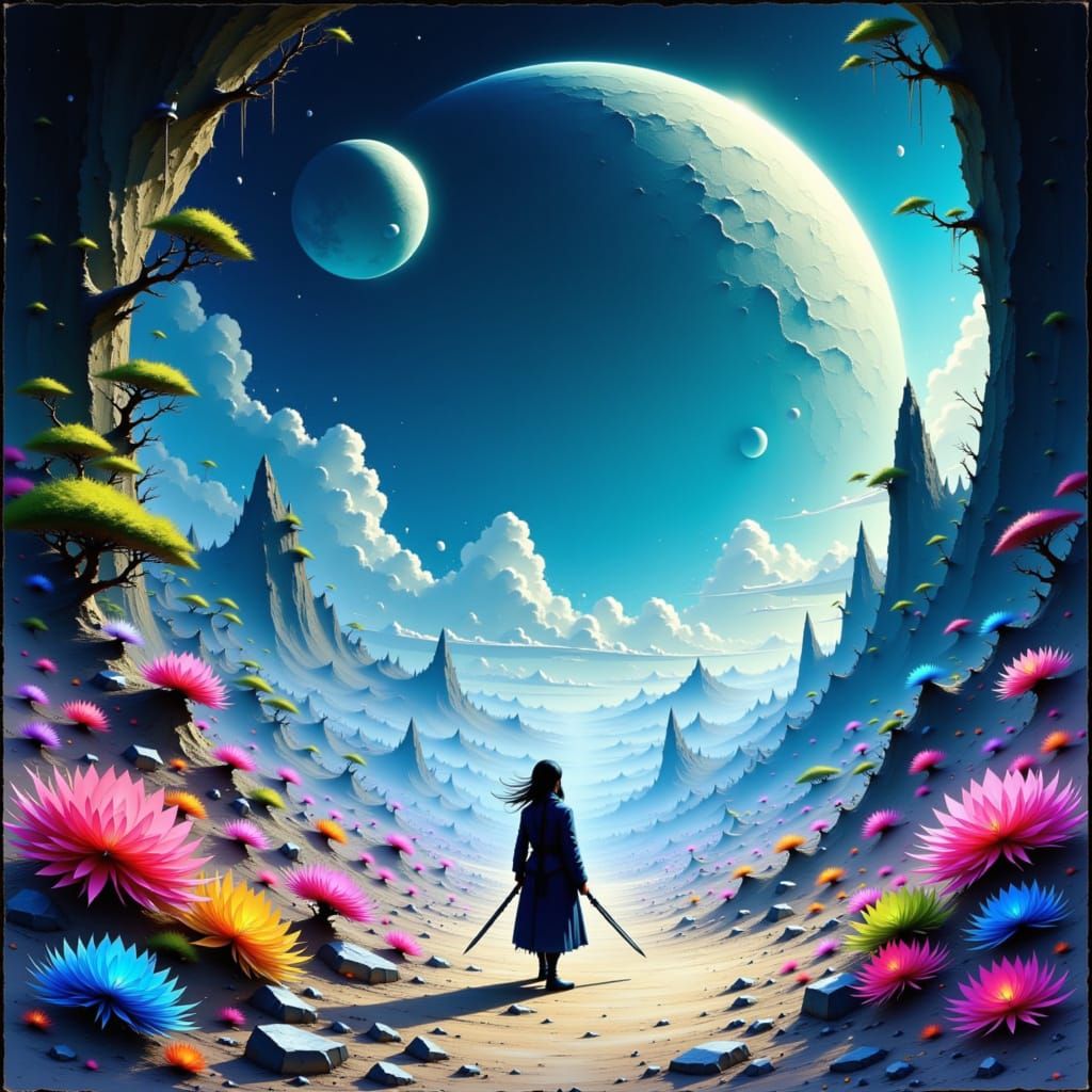 Samurai on Alien Planet Inspired by Kurosawa and Miyazaki