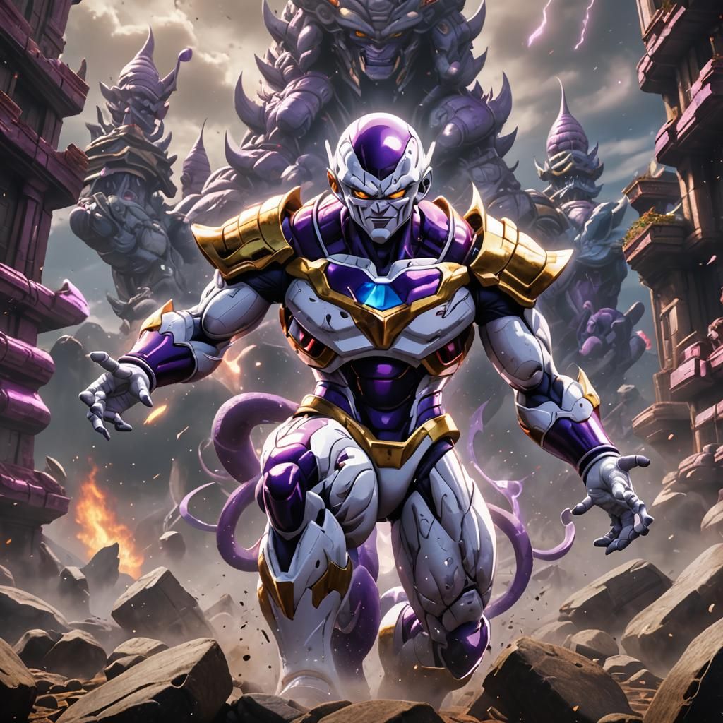 Frieza in Detailed Fantasy Concept Art