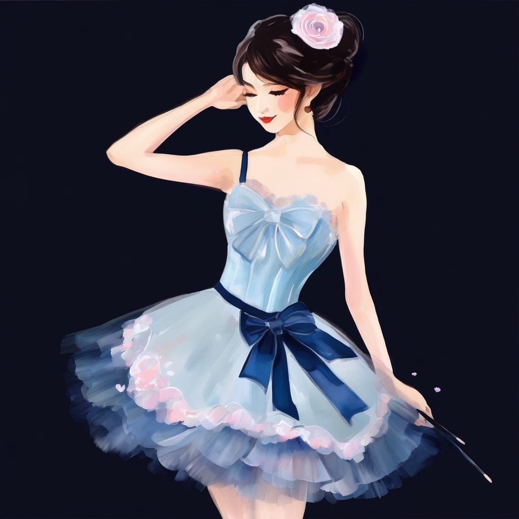 Digital Dress Design with Fluffy Brushes and Synthetism Aest...
