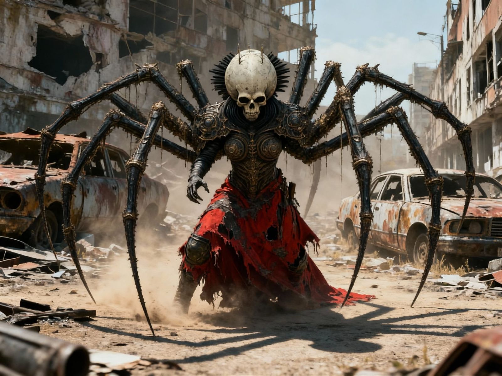 Post Apocalyptic Mutant Warrior in Battle