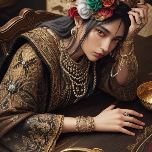 Extravagant Hats: Hyperdetailed Charcoal Drawing