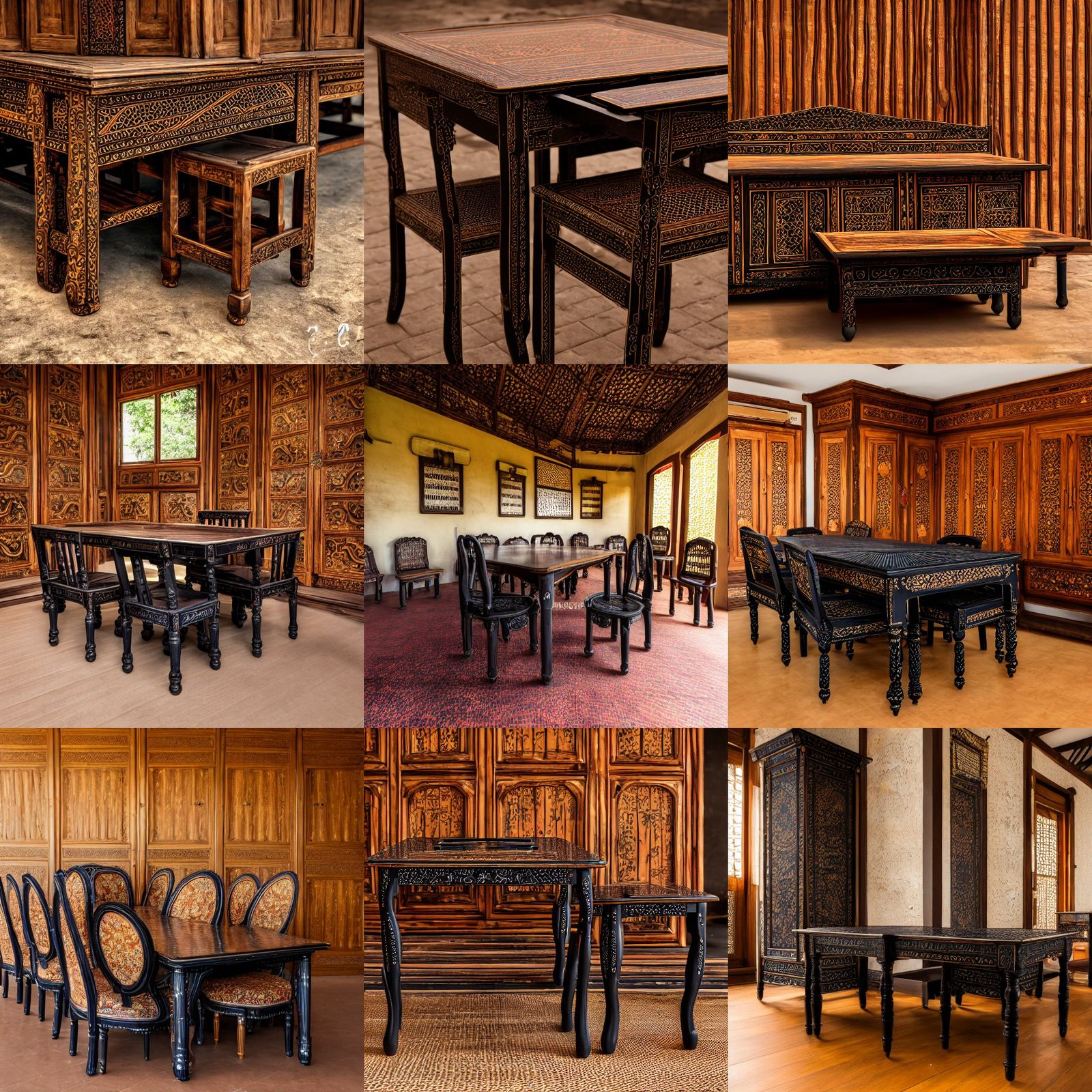 Lombok Black Furniture in Detailed Photography
