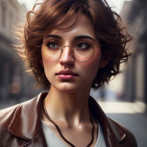 Androgynous Wizard Portrait in Anime Style