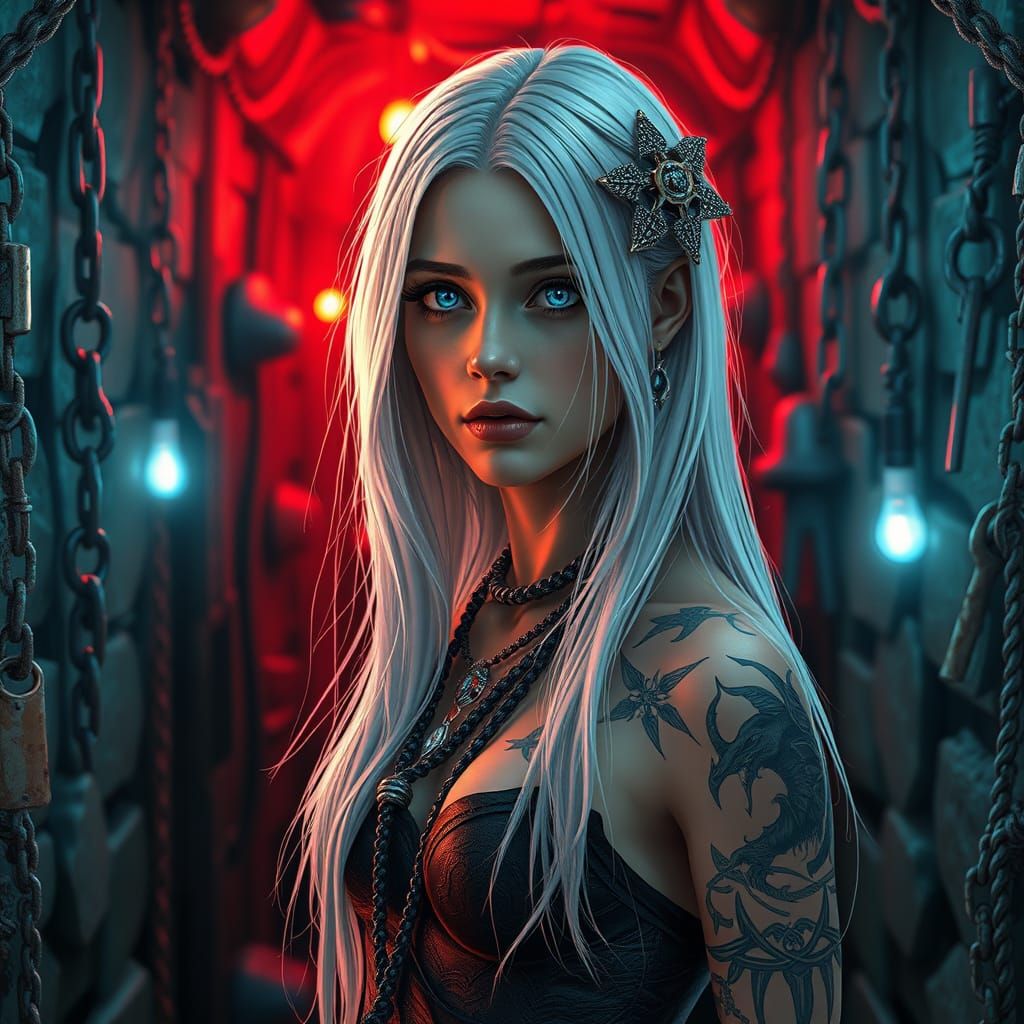 Enchanted Warrior in Ancient Dungeon