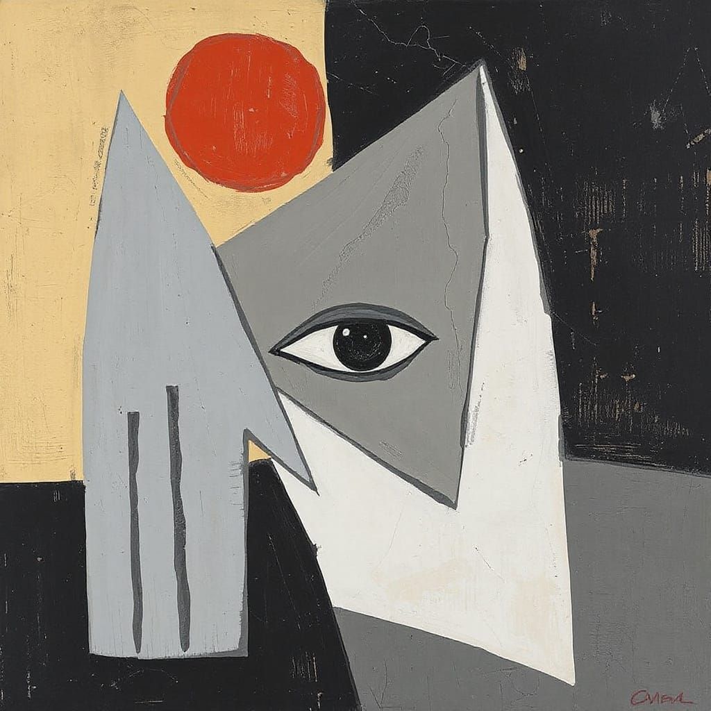 Cubist Still Life in the Style of Braque and Gris