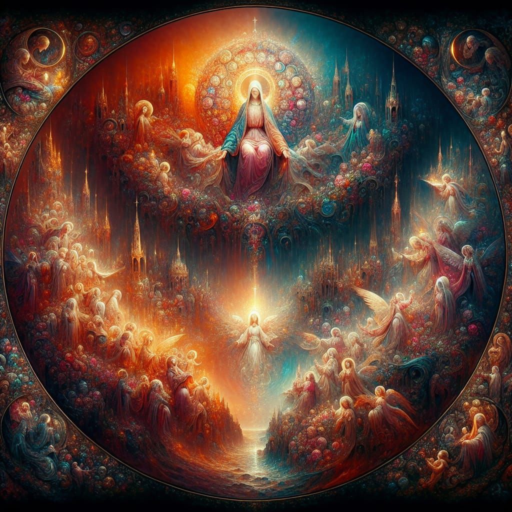 Holy Mary, Mediatrix of All Grace: Fantasy Art