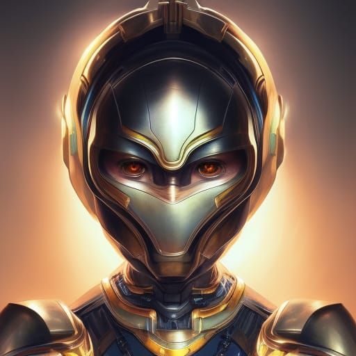 Asian Woman in Futuristic Armor Concept Art