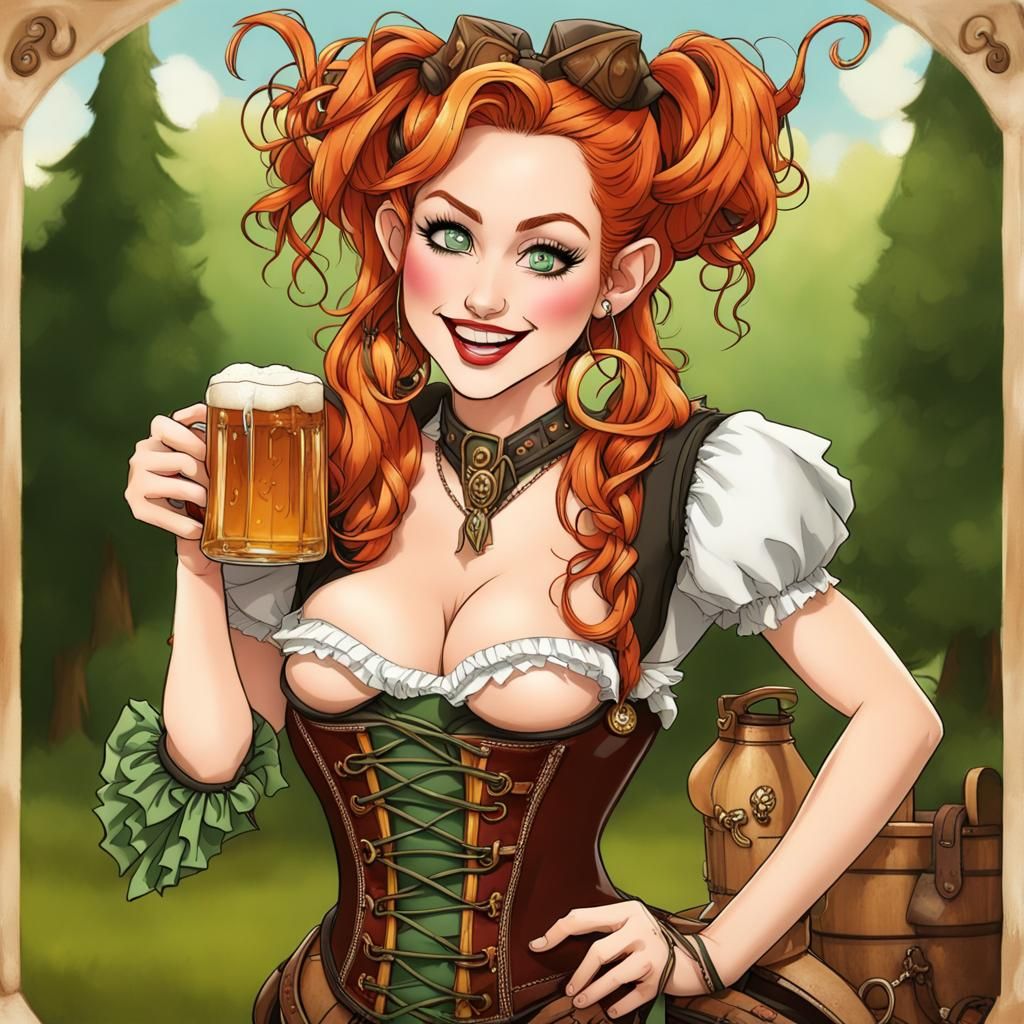 Hobbit Princess and Valkyrie at Octoberfest