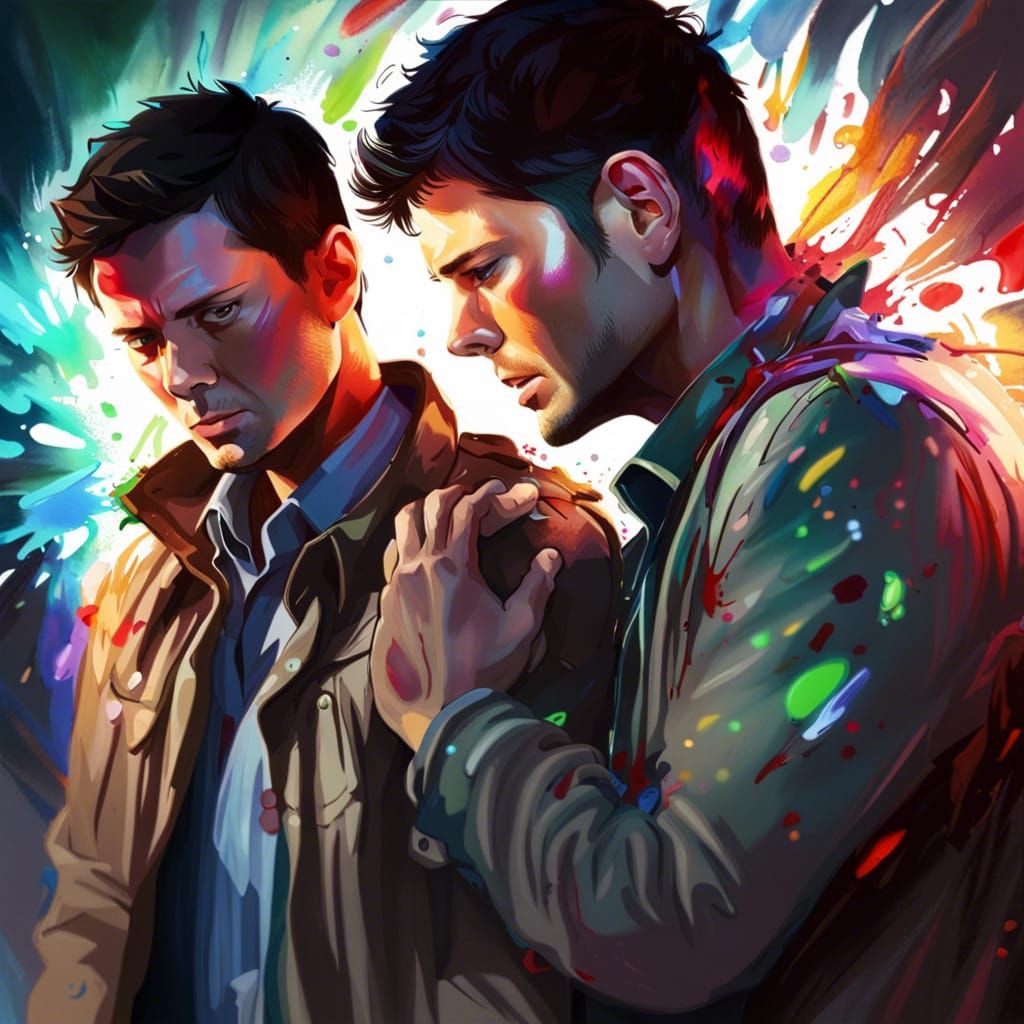 Emotional Supernatural Scene in Hyperrealistic Style