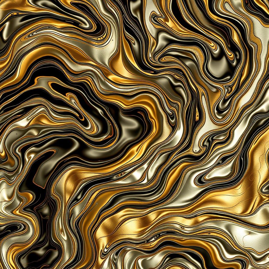 Mesmerizing Liquid Metal Dance in Futuristic Style