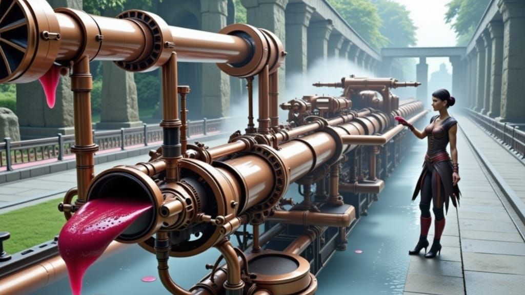 Salandria The Spunky Steampunk Strawberry Syrup Inspector