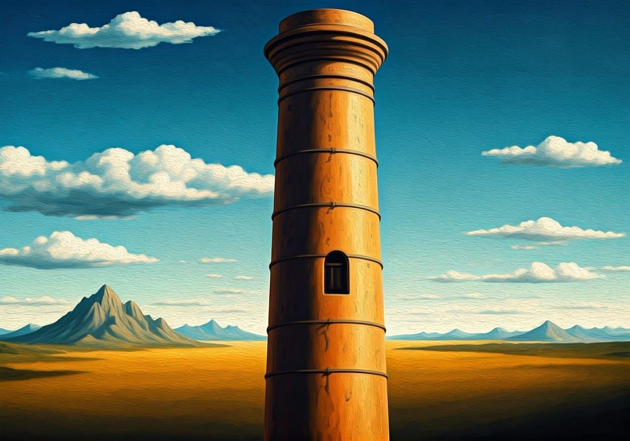Giorgio de Chirico style Smokestack