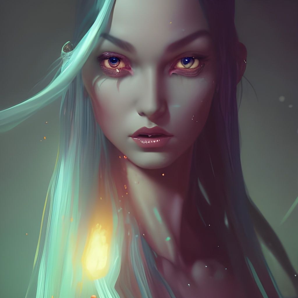 Demonic Eldritch Barbie Portrait in Artgerm Style