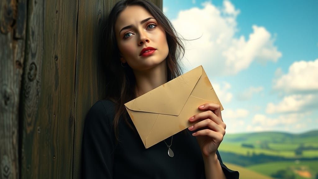 Young Widow Embracing New Beginnings in Lush Irish Landscape