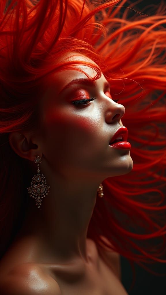 Cinematic Portrait of Woman in Raw Emotion