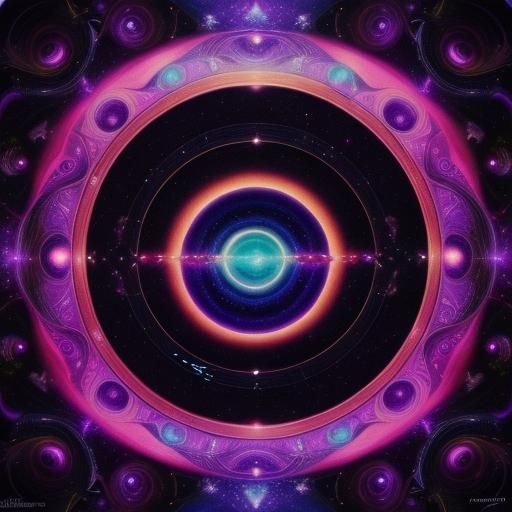 Psychedelic Cosmic Orchestra in Space: Astral Illustration