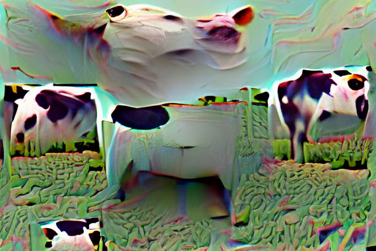 AI Generated Image of a Cow