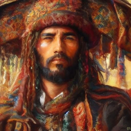 AI Generated Image of a Gypsy Man