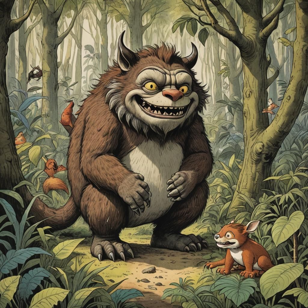 Wild Things and Gruffalos in Sendak Style