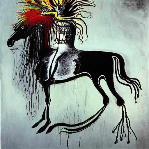 Headless Horseman in Surrealist Style