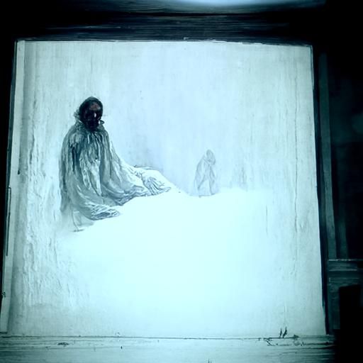 Horrific White Room in Gustave Doré Style