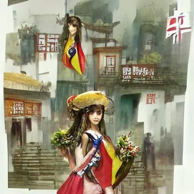 Taiwanese Girl in Spanish Formosa Concept Art