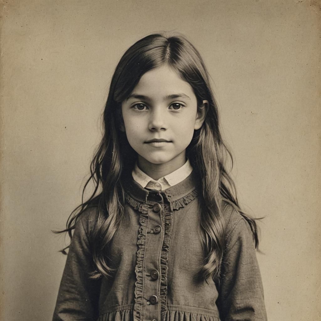 Portrait of a Nine-Year-Old Girl