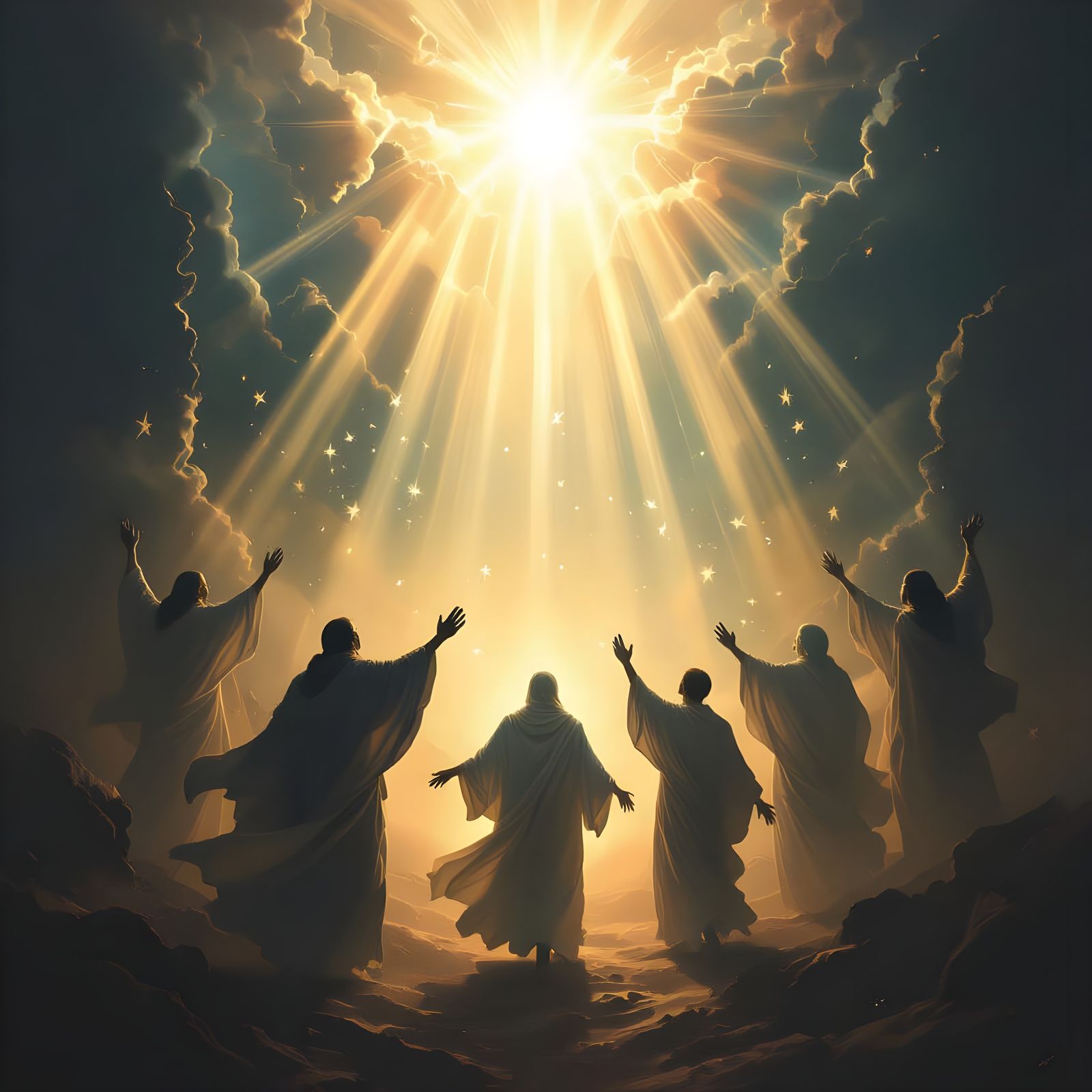 Spirits Freed by Light: A Digital Fantasy Illustration