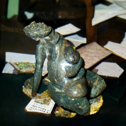 Artistic Rendering of a Figurine
